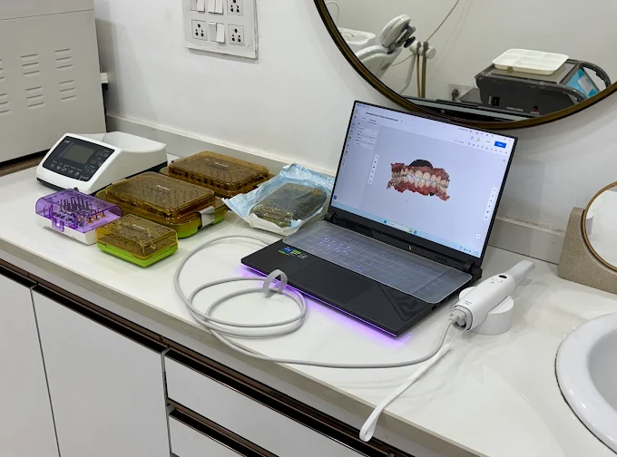 Digital planning workstation at Peridot Dental Studio